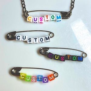 custom letter bead necklace!
